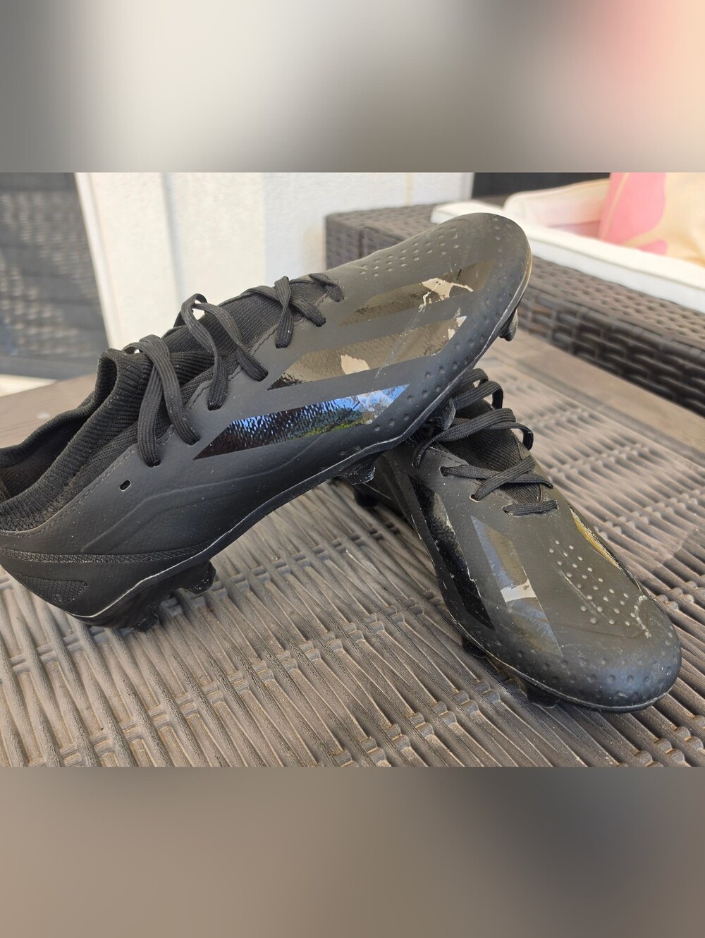 Adidas X Crazyfast 3 FG Soccer Cleats Black Firm Ground Size 7.5 US